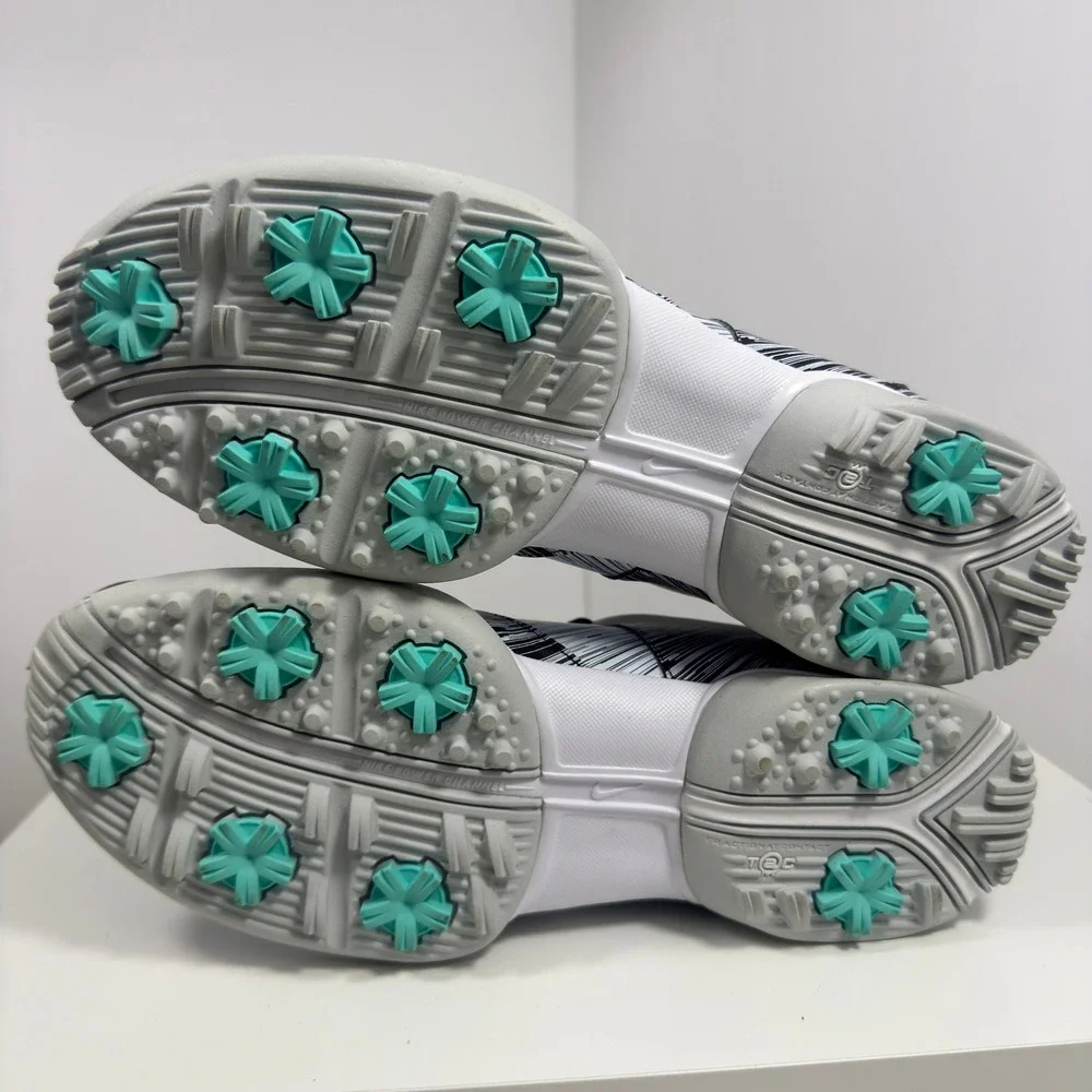Nike Delight V Golf Shoes Womens 8.5‎ Black White Scratch Graphic 651997-001